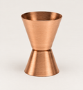 Solid copper two-sided jigger, SKU 3100-C, made by Payne Manufacturing