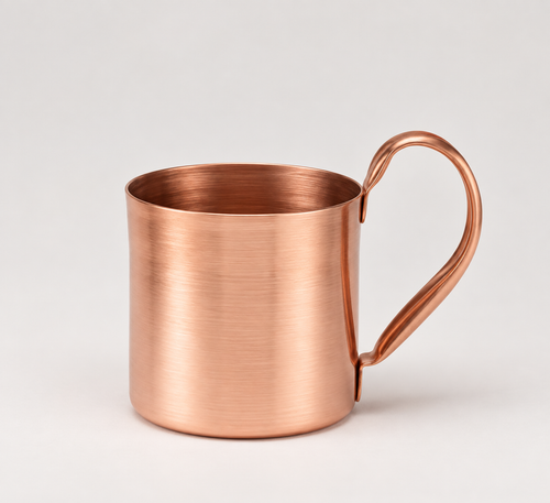 Plain solid copper 10 oz mug, SKU 505, made by Payne Manufacturing
