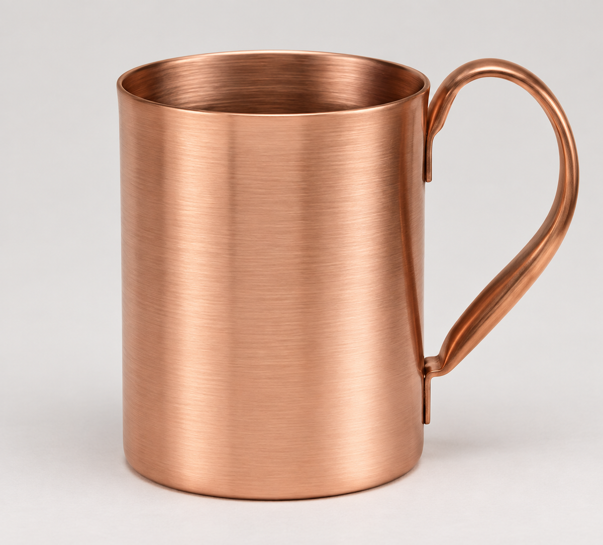 Plain solid copper 12 oz mug, SKU 520, made by Payne Manufacturing